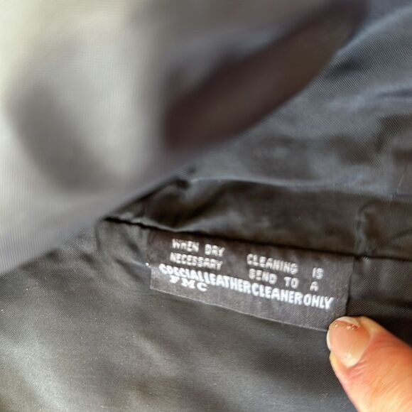 FMC Vest Men’s Size 46 Black Leather Biker Motorcycle Riding Grunge NWOT - Picture 7 of 12